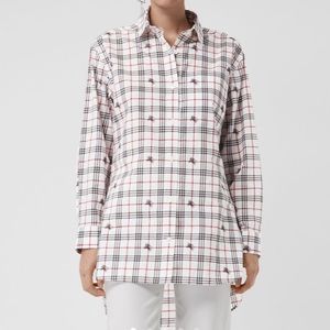 Burberry Equestrian Knight Check Cotton Shirt